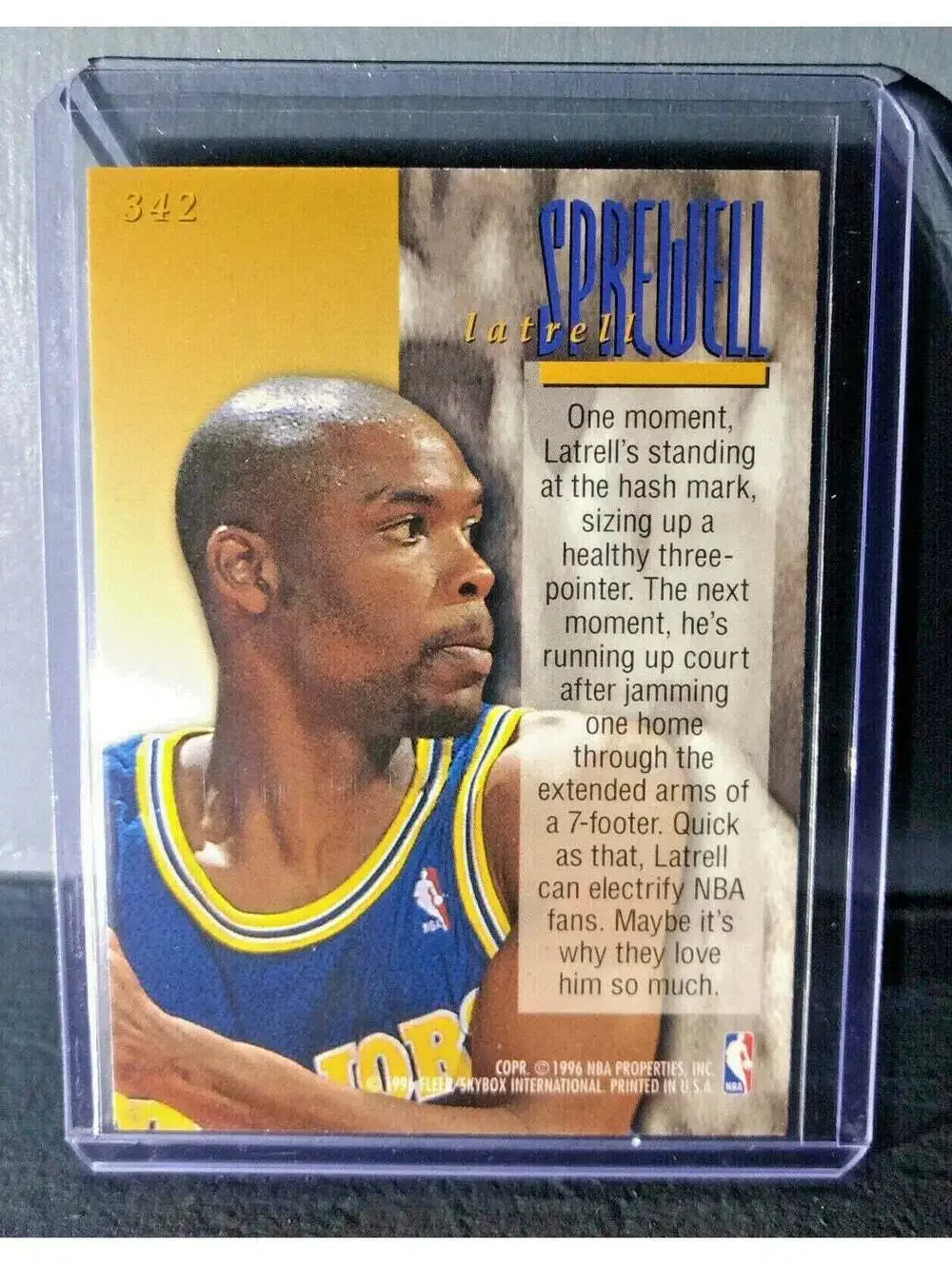 1995-96 Latrell Sprewell Fleer Ultra #342 Encore Basketball Card